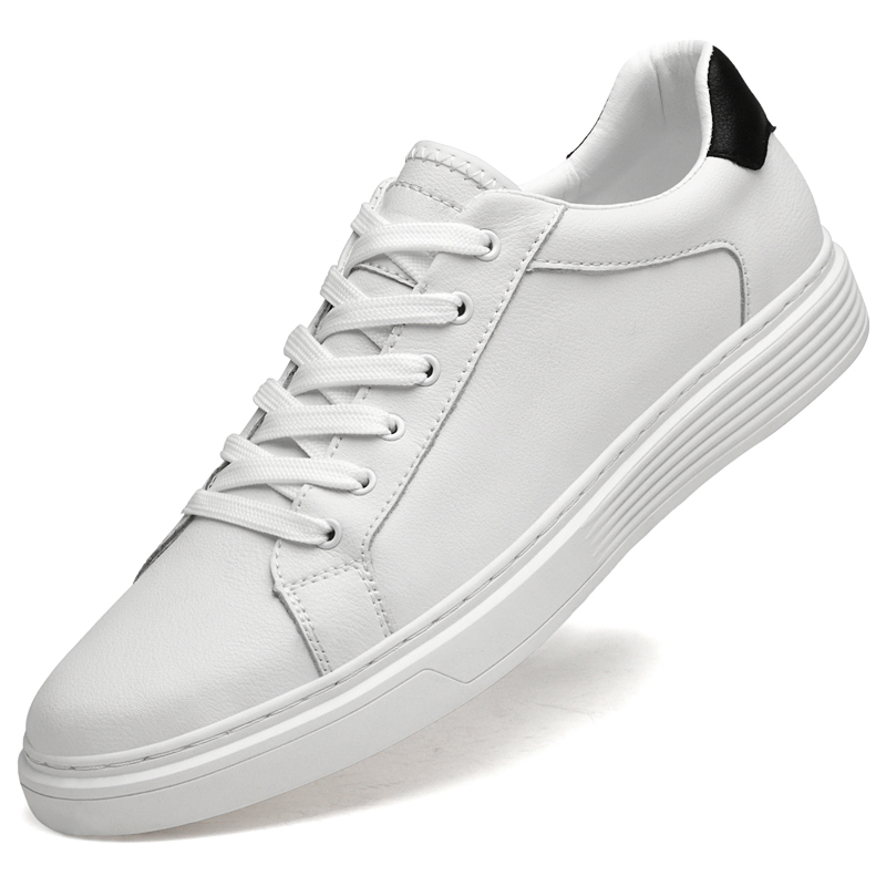 Genuine Leather Men's Shoes Italian Designer Casual Shoes Classic Outdoor SkateBoard Flats Antiskid Sneakers Walking Sport Shoes